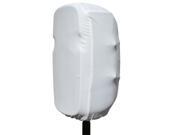 Stretchy dust cover to fit most 10 12 inch portable speaker cabinets. White