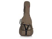 Gator Cases GT ACOUSTIC TAN Transit Series Acoustic Guitar Gig Bag with Exterior Tan