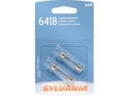 Sylvania 6418 Basic Miniature Bulb Pack Of 2 6418.BP2