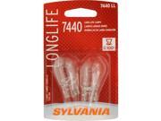 Sylvania 7440 Long Life Miniature Bulb Pack Of 2 7440LL.BP2