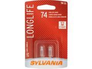 Sylvania 74 Long Life Miniature Bulb Pack Of 2 74LL.BP2