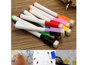 Set Of 8 Color Magnet Pens Magnetic Dry Wipe White Board Markers Built In Erase