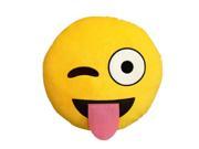 Striking Soft Emoji Smiley Emoticon Round Cushion Stuffed Plush Toy Doll Pillow