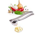 Home Kitchen Squeezer Cleaning Tool Garlic Press Crusher Masher Stainless Steel