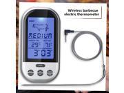 Wireless LCD Remote Thermometer For BBQ Grill Meat Kitchen Oven Food Cooking?US?