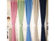 Colorful Star Kid Room Textured Blockout Eyelet Blackout Darkening Curtains New