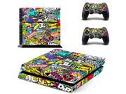New PlayStation 4 PS4 Console 2 Controllers Skin Sticker Decal Cover