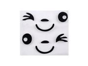2X 3D Smile Face Design Decal Decoration Sticker for Car Side Mirror Rearview