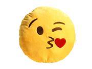 Striking Soft Emoji Smiley Emoticon Round Cushion Stuffed Plush Toy Doll Pillow