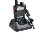 BaoFeng UV 5R Dual Band VHF 136 174MHz UHF 400 480MHz 5W 128CH Walkie Talkie Two Way Radio with 1800mAH Battery