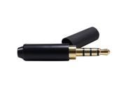 4 Pole Black 3.5mm Male Repair headphone Jack Plug Audio Solderining