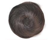 Brown Black Synthetic Hair Bun Extension Donut Hairpiece Wig