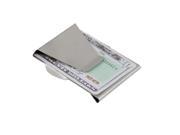 Metal Credit Card ID Holder Slim Double Sided Money Cash Clip Wallet