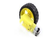 1X for Arduino Smart Car Robot Plastic Tire Wheel with DC 3 6V Gear Motor