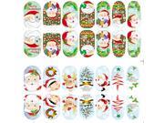 Hot Girls Nail Art Stickers Decor Xmas Snowflake Santa Claus Stickers Gift
