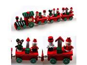 Wood Train Christmas Xmas Ornament Decor Birthday Christmas Train Gift 24.5cm