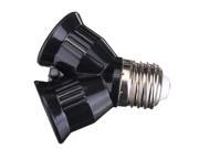E27 screw Base Light Lamp Bulb Socket LED Halogen CFL 1 to 2 Splitter Adapter