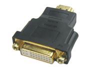DVI I Female Video Adapter Converter Black 1PC Hotsale HDMI Male To 24 5 Pin