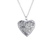 Hollow Heart Locket Glow in the Dark Pendant luminous Necklace Gift