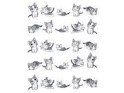2Sheets 3D Transfer Style Cute Cat Nail Art Stickers Manicure Nail Polish Decal