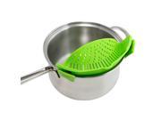 Kitchen strainer Snap and Strain Pan Strainer Clip on Silicone Strainer