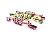 1pc Chew Toy with Knot Fun Tough Strong Puppy Dog Pet Tug War Play Cotton Rope