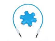 1 Male to 2 3 4 5 Female Cable 3.5mm to 3.5mm Headphone Earphone Audio Splitter