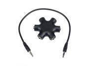 1 Male to 2 3 4 5 Female Cable 3.5mm to 3.5mm Headphone Earphone Audio Splitter