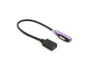 Purple LED Micro USB Magnetic Charger Adapter Cable Indicator For Sony Xperia Z3Z2Z1