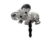 1pcs cute diamante koala headphone jack dust plug cell phone accessories luxury