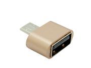Gold 2.0 micro USB to USB OTG Adapter Converter FOR PC Flash MOUSE keybord COLORS