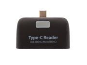 3 in 1 Type C Black Memory Card Reader Adapter USB TF SD for Macbook Tablet