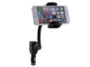 Rotatable Dual USB Car Charger Cradle Cellphone Mount Stand Holder For Universal Car