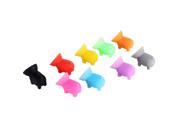 5PCS Funny Mini Sucker Silicone Pig Shaped Holder Mobile Cell Phone Stand