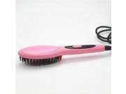 Pink Straightener Curler Automatic Temperature Control Hair Straightener Comb EU Plug