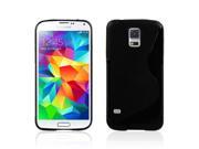 1* S Line TPU Gel Rubber Silicone Case Skin Cover Black For Samsung Galaxy S5
