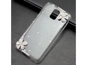 Crystal Flower Clear Hard Case Cover For Samsung Galaxy S5