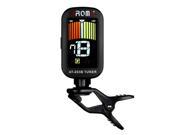 Aroma AT 203B Clip on Tuner Color LCD Screen Rotatable for Guitar Bass Violin