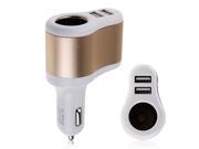 DC 12V 3.1A Dual USB Ports One Way Car Cigarette Lighter Socket Charger Adapter