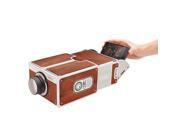 1pc Portable DIY Cardboard Universal Smartphone Projector Phone Cinema Theater
