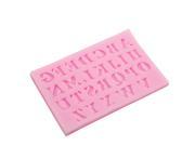 DIY Silicone Letter Cake Mould Mat Fondant Sugar Craft Mold Decorating Tool