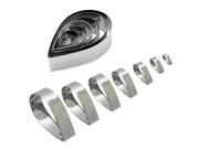 Rose Petal Stainless Steel Cookie Cutter Mold 7Pcs Cake Decorating Tools Useful
