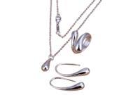 Jewelry Trendy Women s Fashion Silver Plated Jewelry Sets Necklace Bracelet Bangle Earring Ring