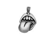 New Funny Spit tongue shape Pendent neutral Game style Rock hip hop style Game model Punk wind Pure Tin Metal Charm