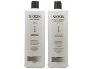 Nioxin Scalp Therapy System 1 Cleanser Scalp Therapy Duo Set 33.8oz