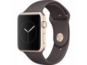 Apple Watch Series 1 42mm Smartwatch (Gold Aluminum Case, Cocoa Sport Band)