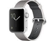 Apple Watch Series 2 42mm Smartwatch (Silver Aluminum Case, Pearl Woven Nylon Band)