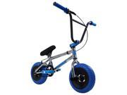 Fatboy Mini BMX Bicycle Freestyle Bike Fat Tires Assault Chrome Blue FREE Inner Tube with Purchase