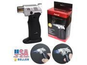High End Jet Flame Adjustable Single Double Flame Table Torch Lighter 4 in.