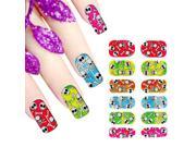 5pcs × Nail Art Stickers Water Transfer Wraps Stickers MultiColor DIY Tips Decoration